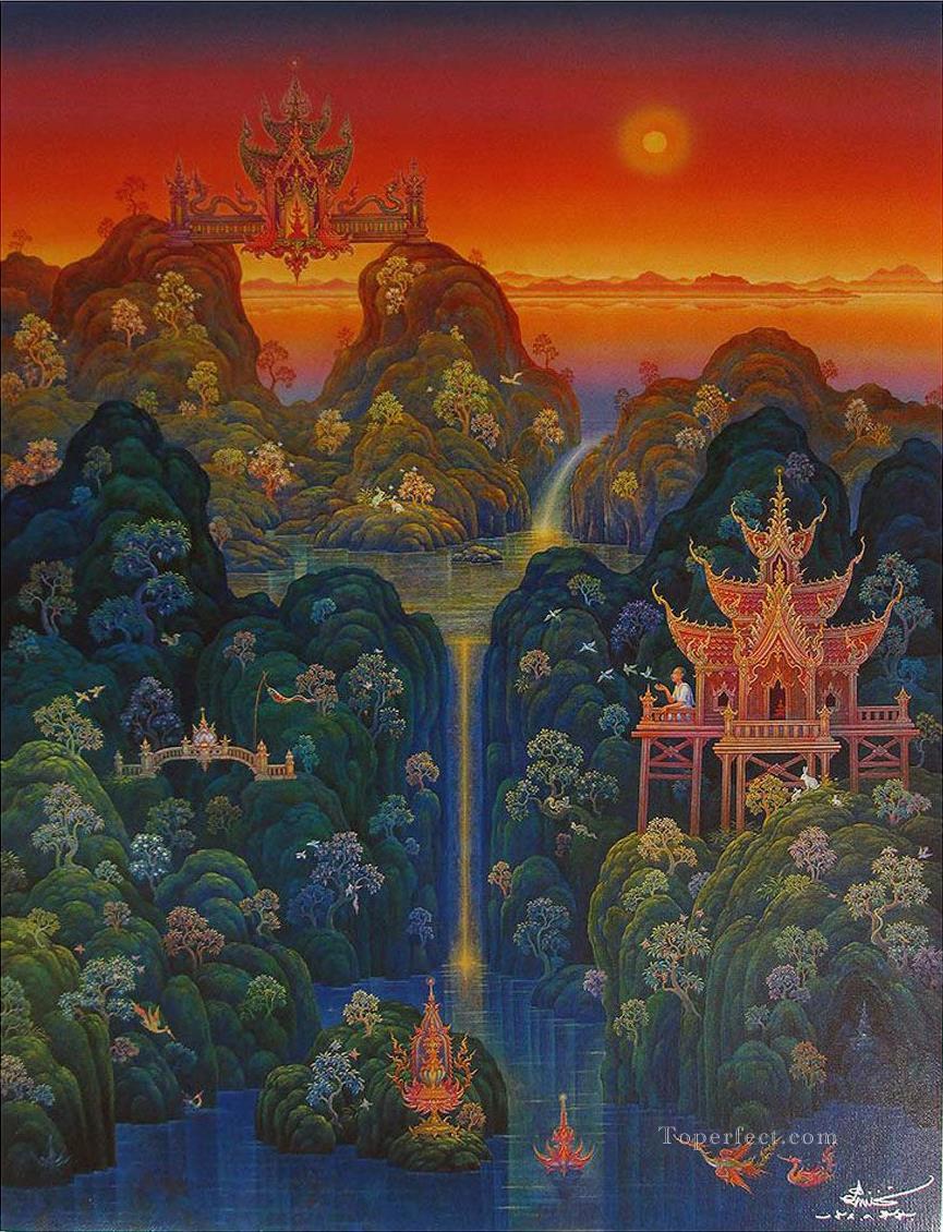 contemporary Buddhism fantasy 006 CK Fairy Tales Oil Paintings